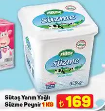 Sütaş Yarım Yağlı Süzme Peynir 1KG image