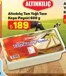 Altınkılıç Tam Yağlı Taze Kaşar Peyniri 600 g image