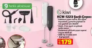 Kiwi KCW-1223 Şarjlı Çırpıcı image