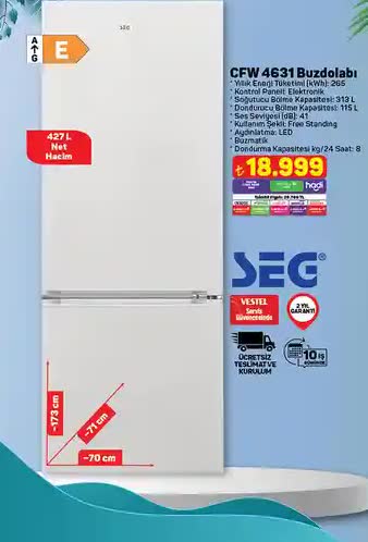 SEG CFW 4631 Buzdolabı image