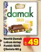 Nestlé Damak Lokum Antep Fıstıklı Sütlü Çikolata 60 g image