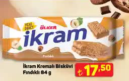 Ülker İkram Kremalı Bisküvi Fındıklı 84 g image