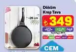 Cem Döküm Krop Tava 26 cm image