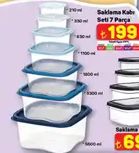 Saklama Kabı Seti 7 Parça image