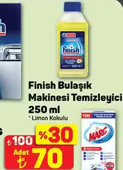 Finish Bulaşık Makinesi Temizleyici 250 Ml Limon Kokulu image