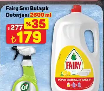 Fairy Sıvı Bulaşık Deterjanı 2600 ml image
