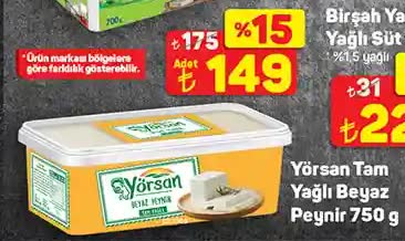 Yörsan Tam Yağlı Beyaz Peynir 750 g image