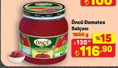 Öncü Domates Salçası 1650 g image