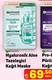 Garnier Hyaluronik Aloe Tazeleyici Kağıt Maske image