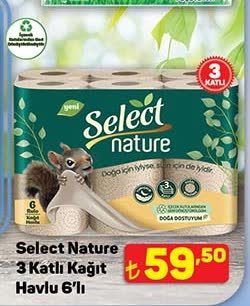 Select Nature 3 Katlı Kağıt Havlu image