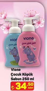 Vione Çocuk Köpük Sabun 250 ml image