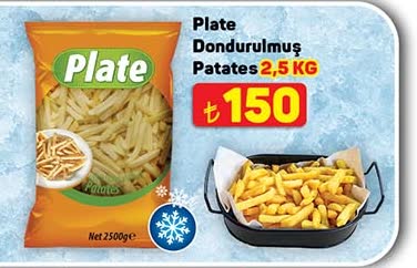 Plate Dondurulmuş Patates 2,5 Kg image