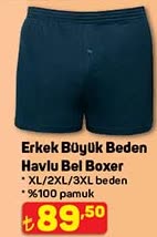 Erkek Büyük Beden Havlu Bel Boxer image