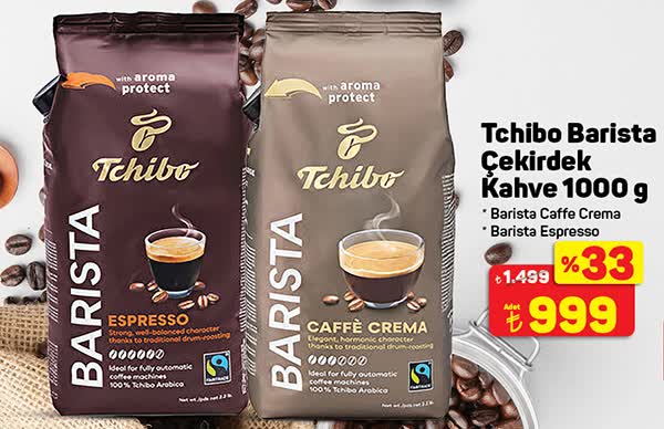 Tchibo Barista Çekirdek Kahve 1000 g image