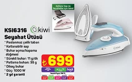 Kiwi KSI6316 Seyahat Ütüsü image