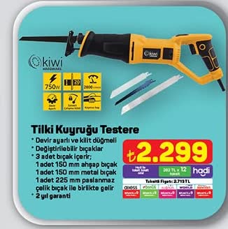 Tilki Kuyruğu Testere 750W image