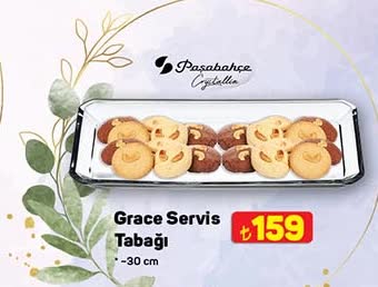 Paşabahçe Crystallin Grace Servis Tabağı 30 cm image