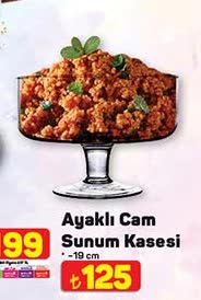 Ayaklı Cam Sunum Kasesi image