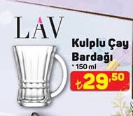 Lav Kulplu Çay Bardağı 150 ml image