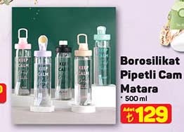 Borosilikat Pipetli Cam Matara 500 ml image