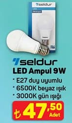 Seldur LED Ampul 9W image