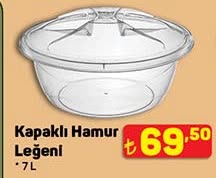 Kapaklı Hamur Leğeni 7L image
