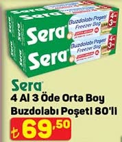 Sera 4 al 3 öde Buzdolabı Poşeti 80li image