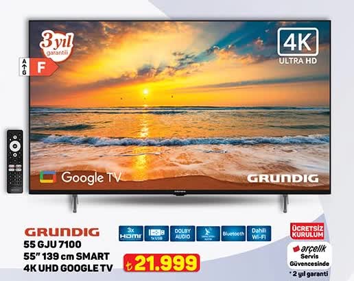 GRUNDIG 55 GJU 7100 139 cm 4K UHD Smart TV image