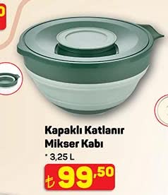 Kapaklı Katlanır Mikser Kabı image