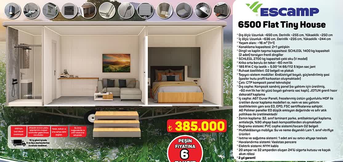 Escamp 6500 Flat Tiny House image