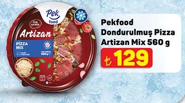 Pekfood Dondurulmuş Pizza Artizan Mix 560 g image