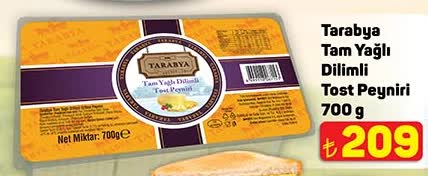 Tarabya Tam Yağlı Dilimli Tost Peyniri image