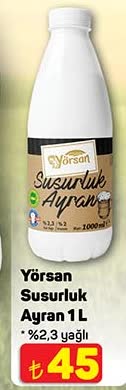 Yörsan Susurluk Ayran 1 L image