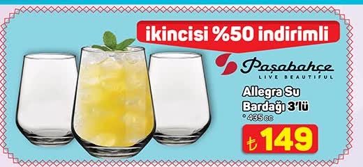 Allegra Su Bardağı 3'lü image