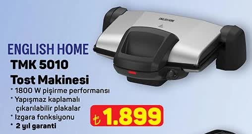 ENGLISH HOME TMK 5010 Tost Makinesi image