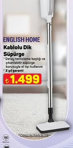 Kablolu Dik Süpürge image