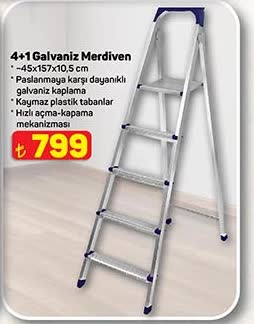 4+1 Galvaniz Merdiven image