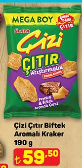 Ülker Çizi Çıtır Peynir & Biftek Aromalı Çerez image