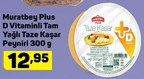 Muratbey Plus D Vitaminli Tam Yağlı Taze Kaşar Peyniri 300 g image