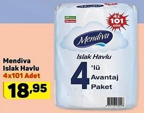 Mendiva Islak Havlu 4x101 Adet image