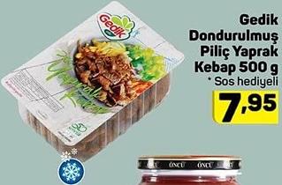 Gedik Dondurulmuş Piliç Yaprak Kebap 500 g - Sos Hediyeli image