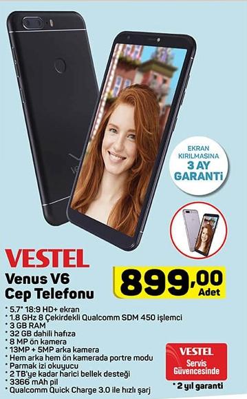 Vestel Venus V6 Cep Telefonu 32 GB image