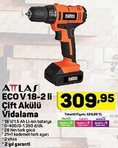 Attlas Eco V 18-2 li Çift Akülü Vidalama image