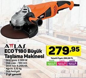 Attlas Eco T180 Büyük Taşlama Makinesi image