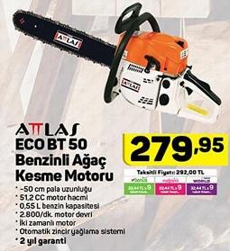 Attlas Eco BT 50 Benzinli Ağaç Kesme Motoru image