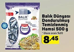 Balık Dünyası Dondurulmuş Temizlenmiş Hamsi 500 g image