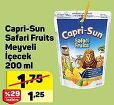 Capri-Sun Safari Fruits Meyveli İçecek 200 ml image