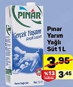 Pınar Yarım Yağlı Süt 1 L image