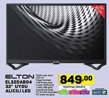 Elton EL32DAB04 32'' Uydu Alıcılı Led image