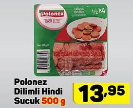 Polonez Dilimli Hindi Sucuk 500 g image